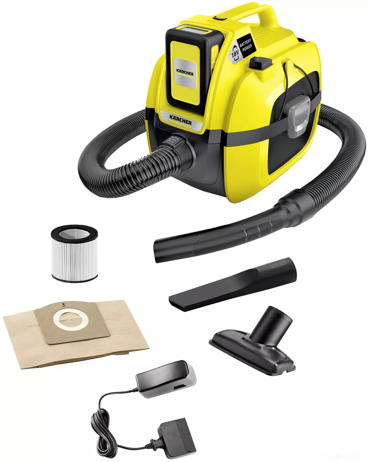 Пылесос сухой и влажной уборки Karcher WD 1 Compact Battery Set